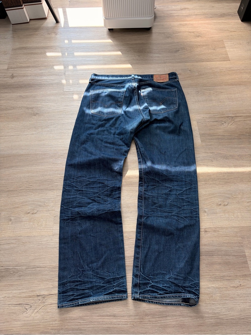 Y2k Levis bootcut dark blue jeans